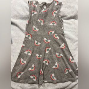 Wonder nation rainbow sleeveless toddler girl dress